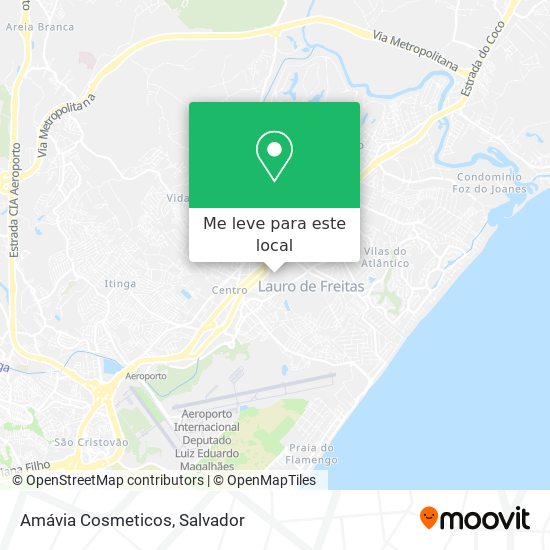 Amávia Cosmeticos mapa