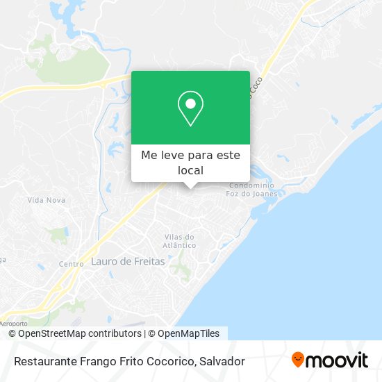 Restaurante Frango Frito Cocorico mapa