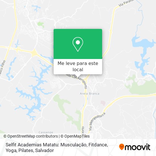 Selfit Academias Matatu: Musculação, Fitdance, Yoga, Pilates mapa