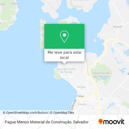 Pague Menos Material de Construção mapa