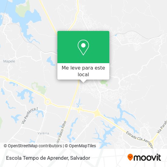 Escola Tempo de Aprender mapa