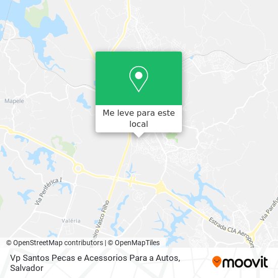 Vp Santos Pecas e Acessorios Para a Autos mapa