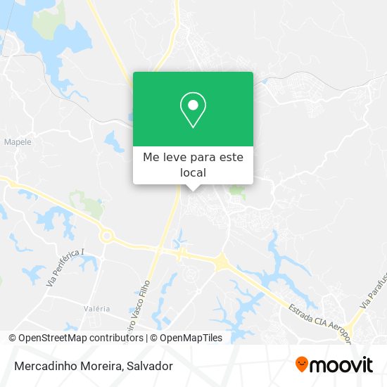 Mercadinho Moreira mapa