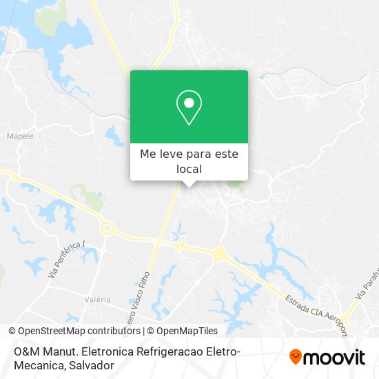 O&M Manut. Eletronica Refrigeracao Eletro-Mecanica mapa