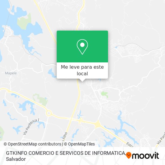 GTKINFO COMERCIO E SERVICOS DE INFORMATICA mapa