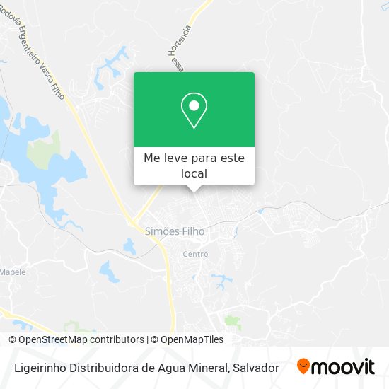 Ligeirinho Distribuidora de Agua Mineral mapa