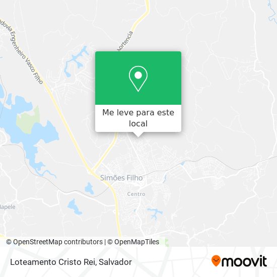 Loteamento Cristo Rei mapa