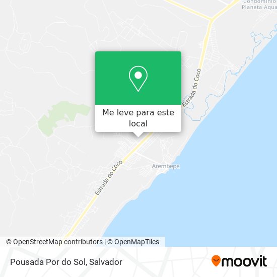 Pousada Por do Sol mapa