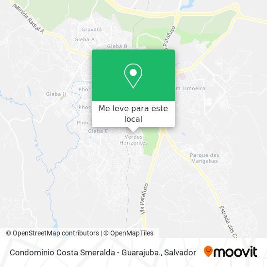 Condominio Costa Smeralda - Guarajuba. mapa