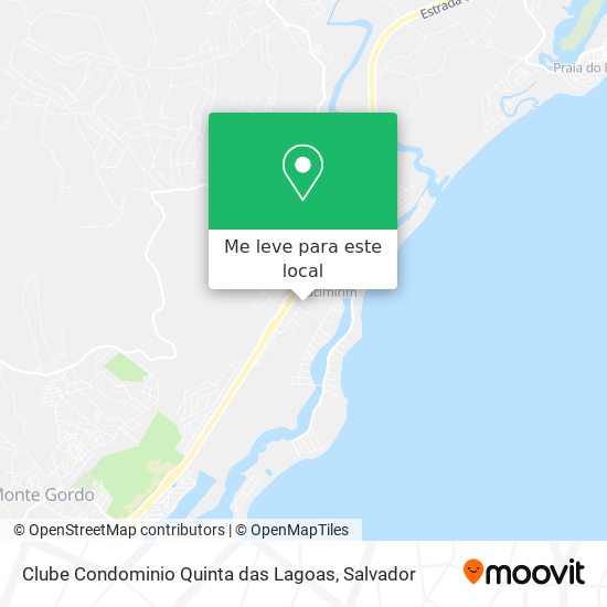 Clube Condominio Quinta das Lagoas mapa