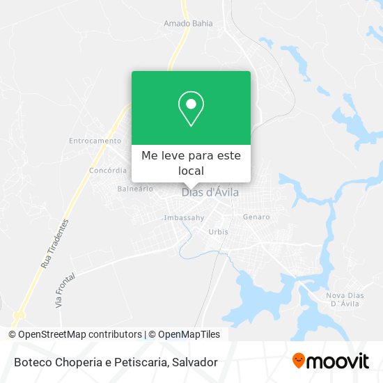 Boteco Choperia e Petiscaria mapa