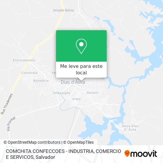 COMCHITA CONFECCOES - INDUSTRIA, COMERCIO E SERVICOS mapa