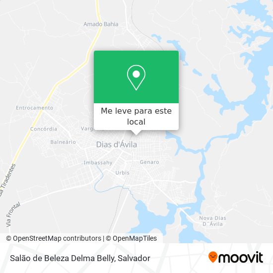 Salão de Beleza Delma Belly mapa