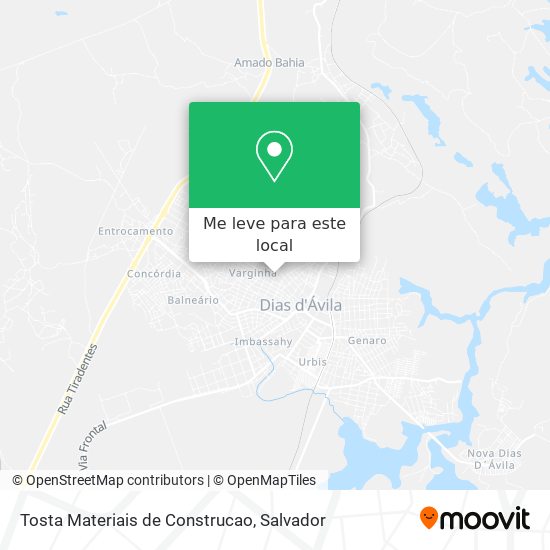 Tosta Materiais de Construcao mapa