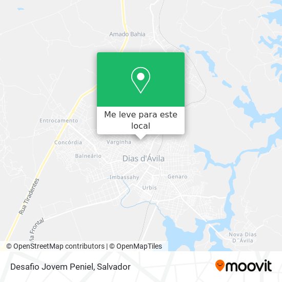 Desafio Jovem Peniel mapa