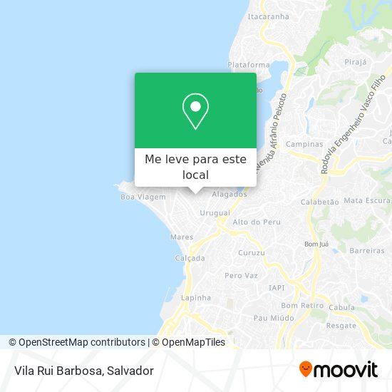 Vila Rui Barbosa mapa