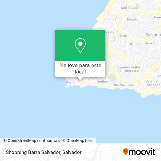 Shopping Barra Salvador mapa