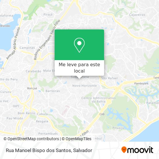 Rua Manoel Bispo dos Santos mapa