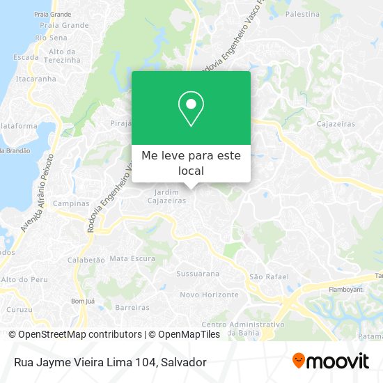 Rua Jayme Vieira Lima 104 mapa