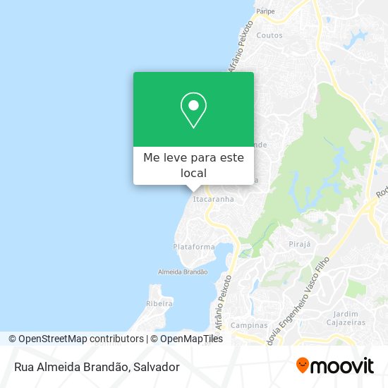 Rua Almeida Brandão mapa
