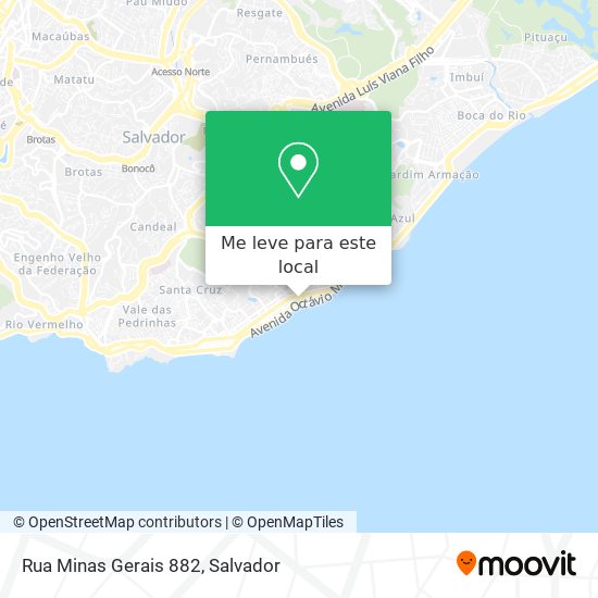 Rua Minas Gerais 882 mapa