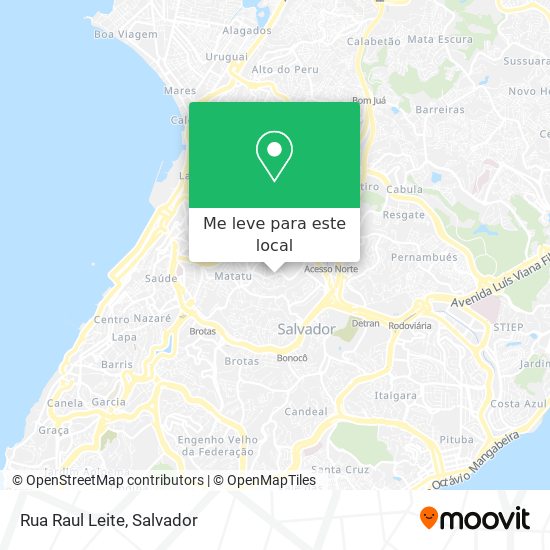 Rua Raul Leite mapa