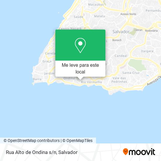 Rua Alto de Ondina s/n mapa