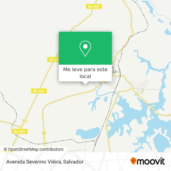 Avenida Severino Viêira mapa