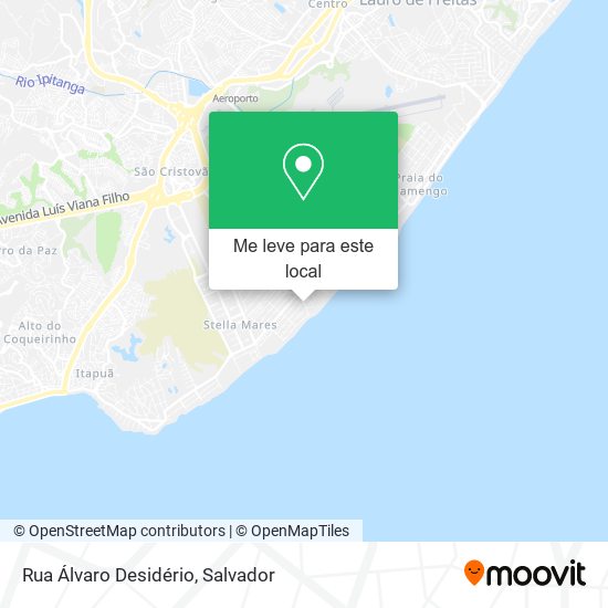 Rua Álvaro Desidério mapa