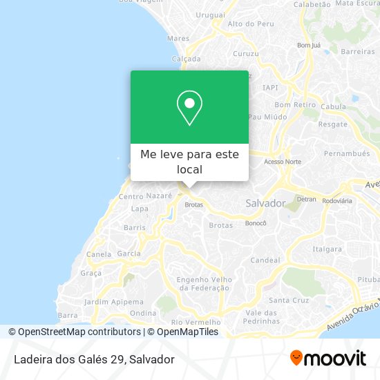 Ladeira dos Galés 29 mapa