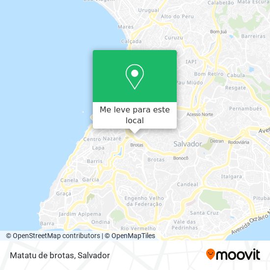 Matatu de brotas mapa