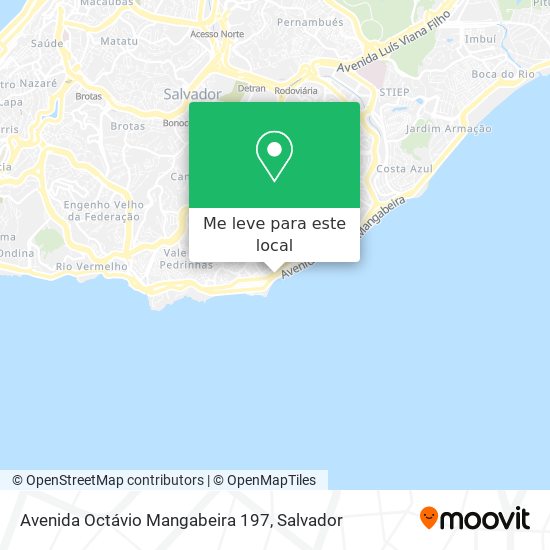Avenida Octávio Mangabeira 197 mapa