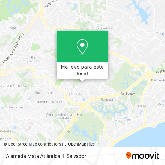 Alameda Mata Atlântica II mapa
