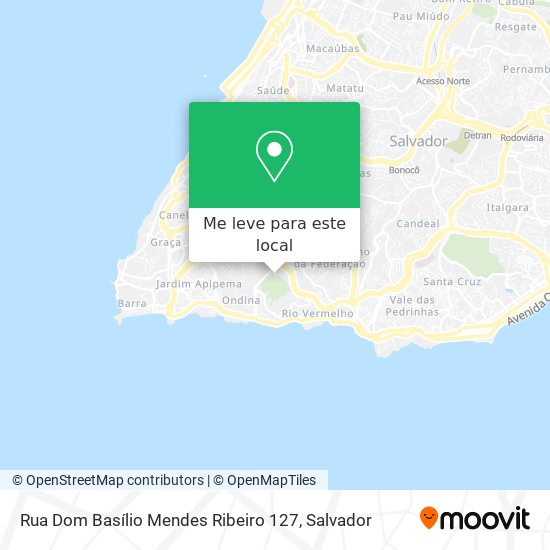 Rua Dom Basílio Mendes Ribeiro 127 mapa