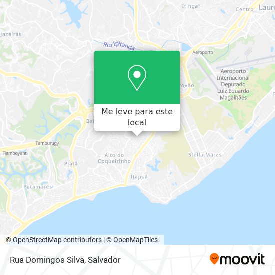 Rua Domingos Silva mapa