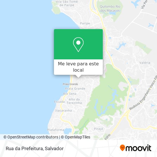 Rua da Prefeitura mapa