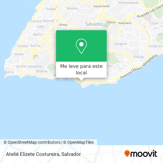 Ateliê Elizete Costureira mapa