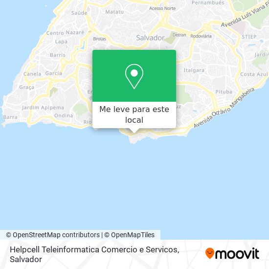 Helpcell Teleinformatica Comercio e Servicos mapa