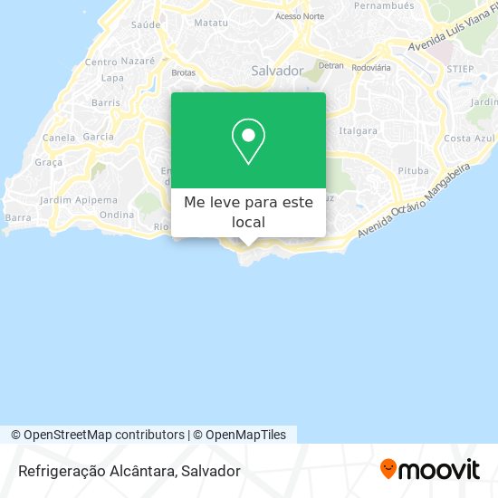 Refrigeração Alcântara mapa