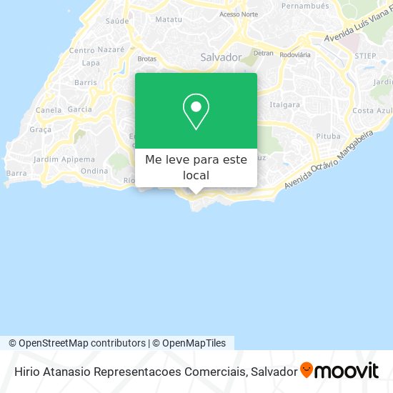 Hirio Atanasio Representacoes Comerciais mapa