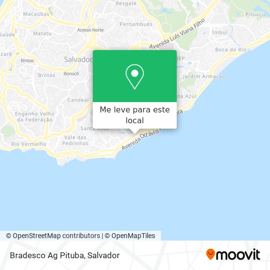 Bradesco Ag Pituba mapa