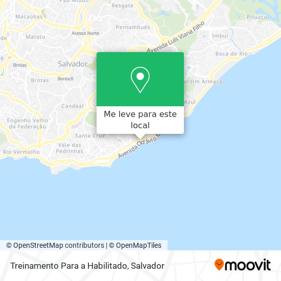 Treinamento Para a Habilitado mapa