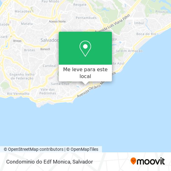 Condominio do Edf Monica mapa
