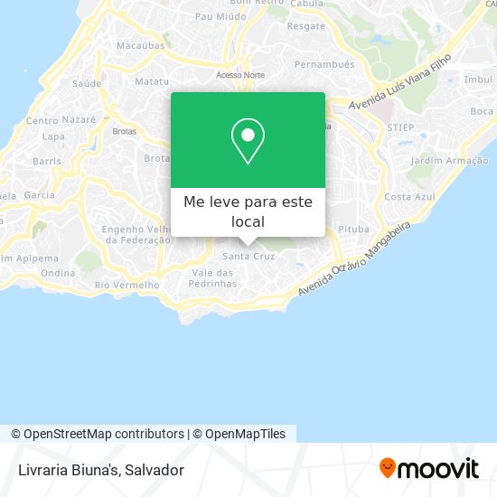 Livraria Biuna's mapa