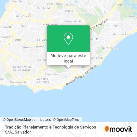 Tradição Planejamento e Tecnologia de Serviços S / A. mapa