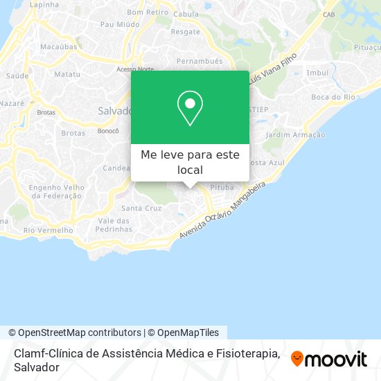 Clamf-Clínica de Assistência Médica e Fisioterapia mapa