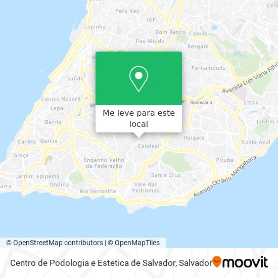 Centro de Podologia e Estetica de Salvador mapa