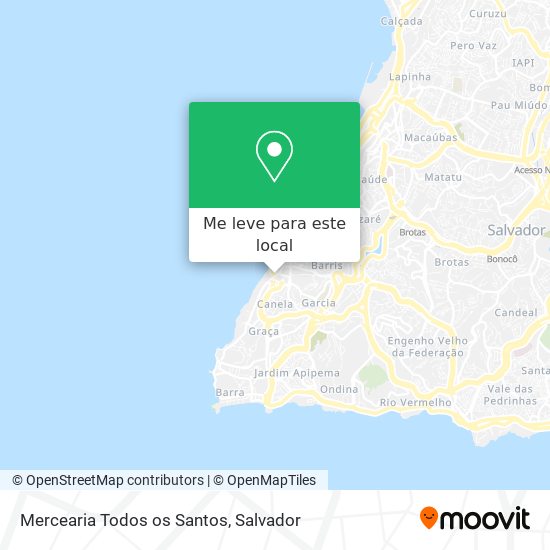 Mercearia Todos os Santos mapa