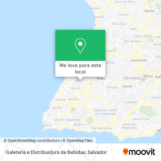 Galeteria e Distribuidora de Bebidas mapa