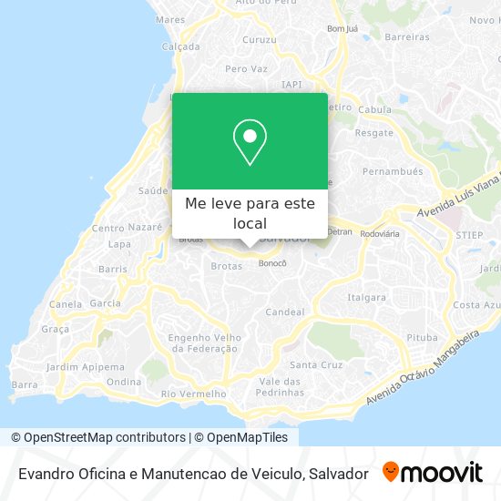 Evandro Oficina e Manutencao de Veiculo mapa